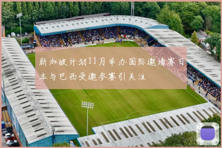 新加坡计划11月举办国际邀请赛日本与巴西受邀参赛引关注